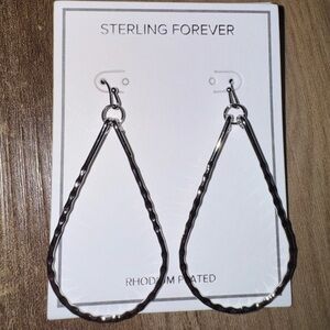 Sterling Forever Silver Teardrop Earrings